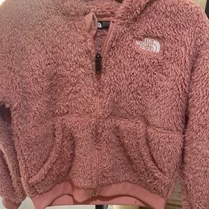 The North Face Kids Pink Plush Fleece Zip Jacket